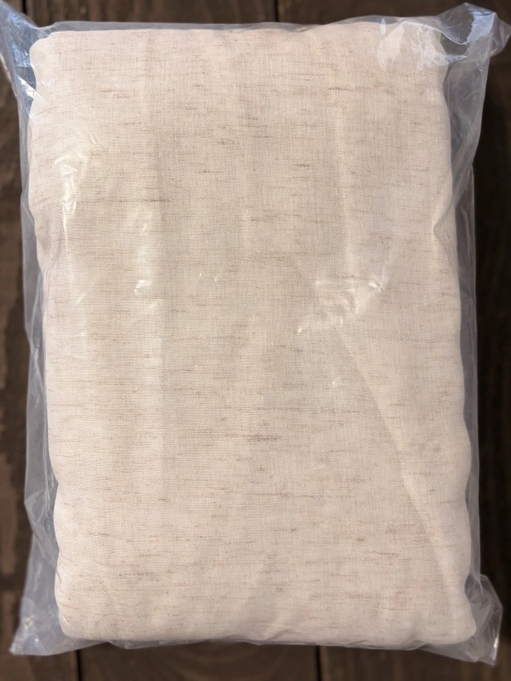 Brand New Set  of Two Linen Pinch Pleat Sheer Curtains